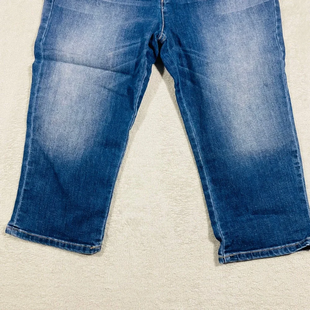 Liz Claiborne Skinny‎ Boyfriend Jeans Women 6P Blue Petite City Fit Capris